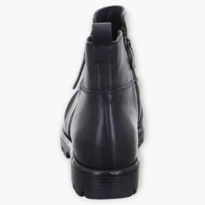 Ara Black Ankle Boots with Dual Side Zips & Chunky Sole - Wide Fit & Comfortable