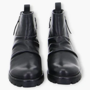 Ara Black Ankle Boots with Dual Side Zips & Chunky Sole - Wide Fit & Comfortable