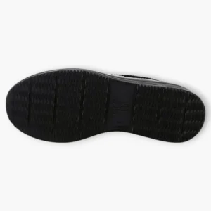 Ara Black Patent Loafers with Chain Detail & Wedge Sole - Wide Fit & Comfortable
