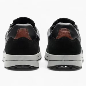 Ara Men's Black Leather Slip-On Shoes – Comfort & Practical Design