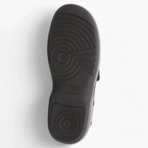 Ara Men's Extra Wide Black Leather Velcro Shoes – Smooth Leather & Removable Footbed