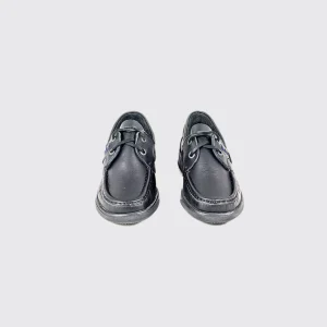 AV8 Kapley: Black Deck School Shoes
