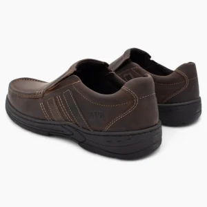 AV8 Mens Kalvin Brown Nubuck Slip-Ons