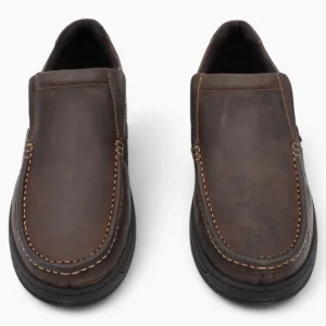 AV8 Mens Kalvin Brown Nubuck Slip-Ons