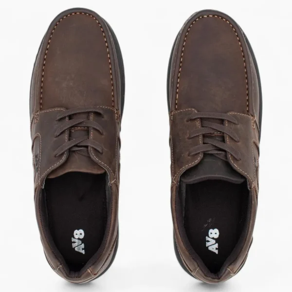AV8 Mens Kori Brown Nubuck Slip-Ons