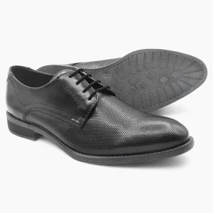 Black Formal Dress Shoes with Pin Hole Design: Dubarry Duke