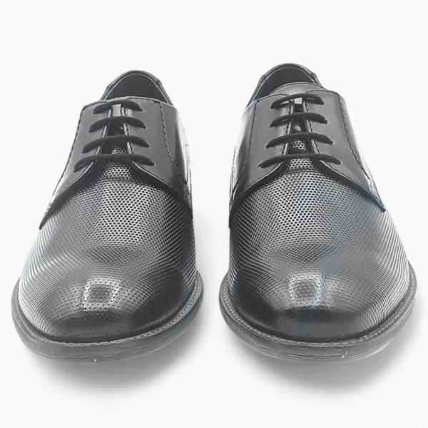 Black Formal Dress Shoes with Pin Hole Design: Dubarry Duke