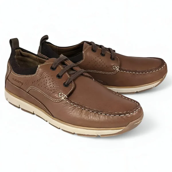 Brown Casual Shoes with Dark Brown Laces - Dubarry Matthew