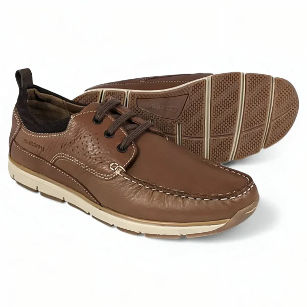 Brown Casual Shoes with Dark Brown Laces - Dubarry Matthew