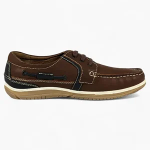 Brown Wide-Fit Lace-Up Shoes with Navy Detail - Dubarry Sheen