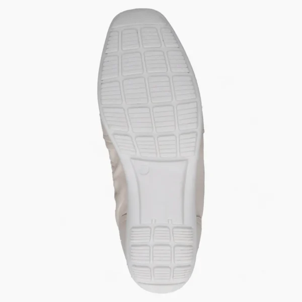 Caprice Beige Pump Ballerina – Stretch Fit with Silver Detail