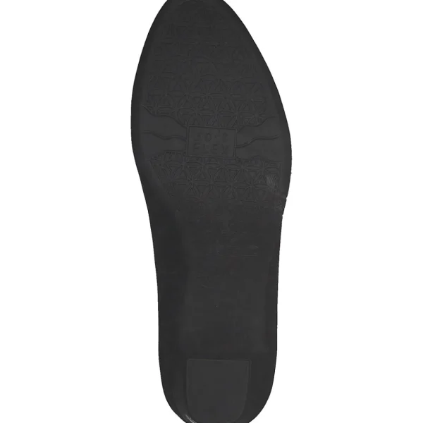 Classic Black Faux Leather Heel