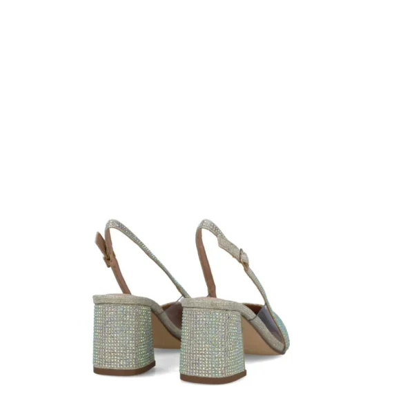 CORVUS - Diamante Gold Slingback Sandals