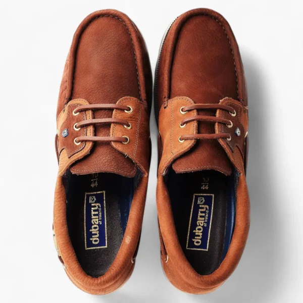 Dubarry Clipper Deck Shoe - Donkey Brown: Two-Tone Luxury Gortex Boat Shoe