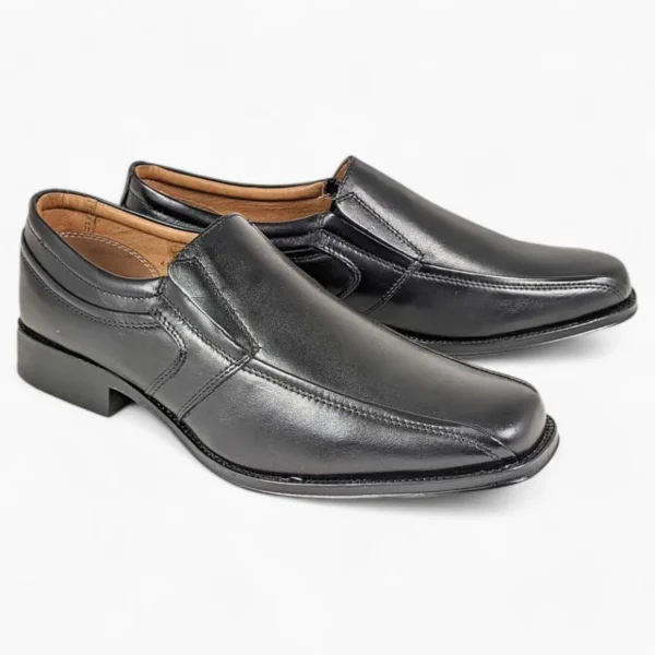 Dubarry Declan Black Slip-On Shoes – Wide Fit Formal Shoes