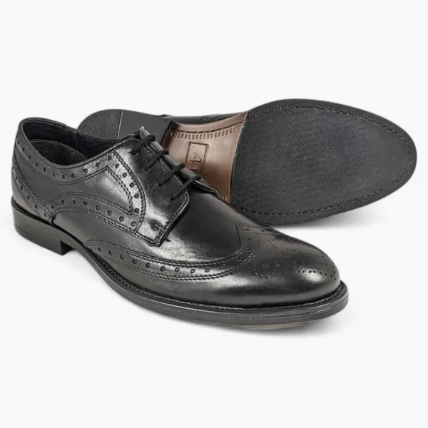 Dubarry Delaware Black Brogue Shoes – Classic Wingtip Design & Comfortable Fit