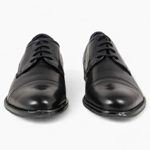 Dubarry Derek Black Dress Shoes – Classic Leather Formal Shoes with Toe Cap