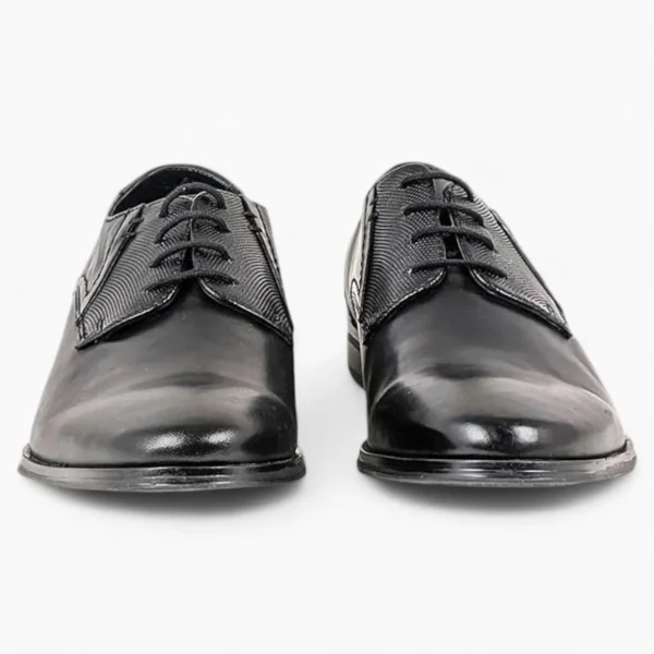 Dubarry Drago Black Derby Shoes – Wide Fit Leather Lace-Up