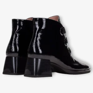 Hispanitas Ankle Boot Milan Black Patent with TRIFLOW Cushioning