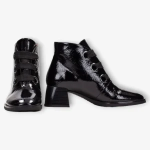 Hispanitas Ankle Boot Milan Black Patent with TRIFLOW Cushioning