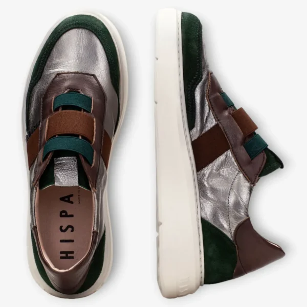 Hispanitas Runner Oceania Forest-Pewter-Brown with Elastic Straps