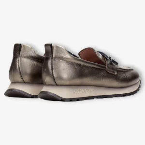 Hispanitas Sport Moccasin Loira Grey with Silver Buckle and TRIFLOW