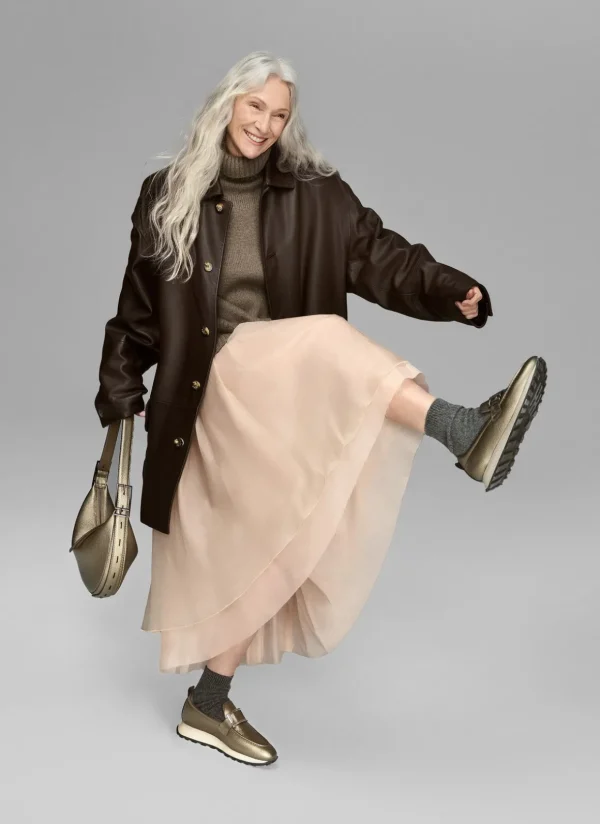 Hispanitas Sport Moccasin Loira Grey with Silver Buckle and TRIFLOW