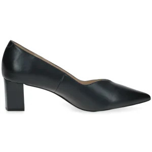 Impress Me Block Heel Navy Pumps