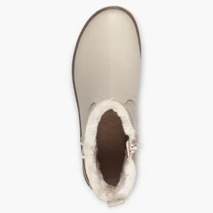 Ivory Women's Fur-Lined Boots with Wedge Sole