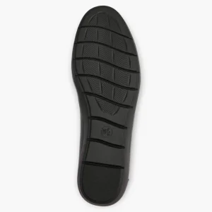 Jana Black Patent Bow Detail Wide Fit Ballerina Shoes