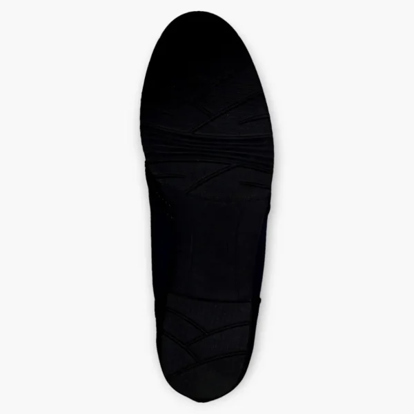 Jana Navy Brogue-Style Slip-On Loafers with Brown Side Sole