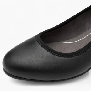 Jana Softline Black Block Heel – Wide Fit & Dressy Comfort
