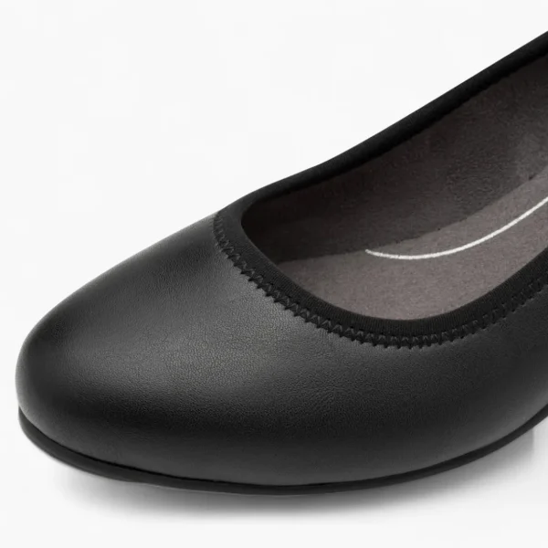 Jana Softline Black Block Heel – Wide Fit & Dressy Comfort