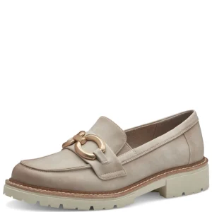 Jana Vegan Beige Loafers: Comfort & Style