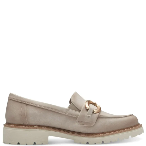 Jana Vegan Beige Loafers: Comfort & Style