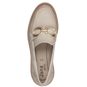 Jana Vegan Beige Loafers: Comfort & Style