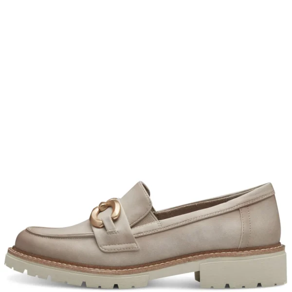 Jana Vegan Beige Loafers: Comfort & Style