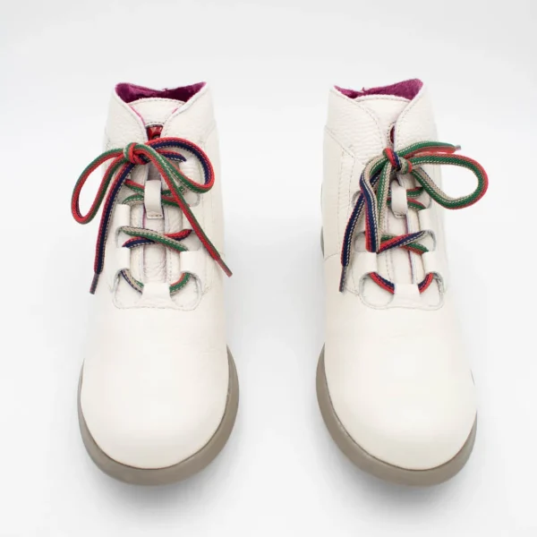 Jose Saenz Rural Ice Lace-Up Ankle Boots with Natural Sole