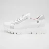 Jose Saenz Women’s Classic Runner – All-White with Silver Touch