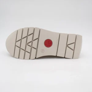 Jose Saenz Women’s Classic Runner – Beige & Gold with Side Zipper