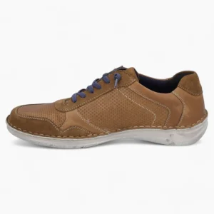 Josef Seibel Anvers 97 Men's Wide Fit Low Shoes in Castagne