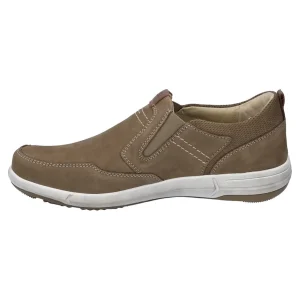 Josef Seibel Men's Taupe Leather Slip-On Shoes