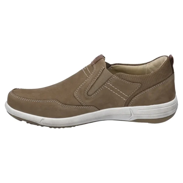 Josef Seibel Men's Taupe Leather Slip-On Shoes