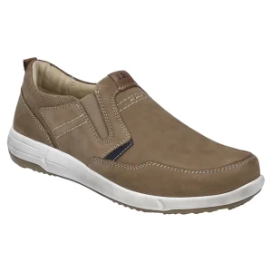 Josef Seibel Men's Taupe Leather Slip-On Shoes