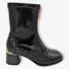 Kate Appleby Greenhill Black Patent Ankle Boots