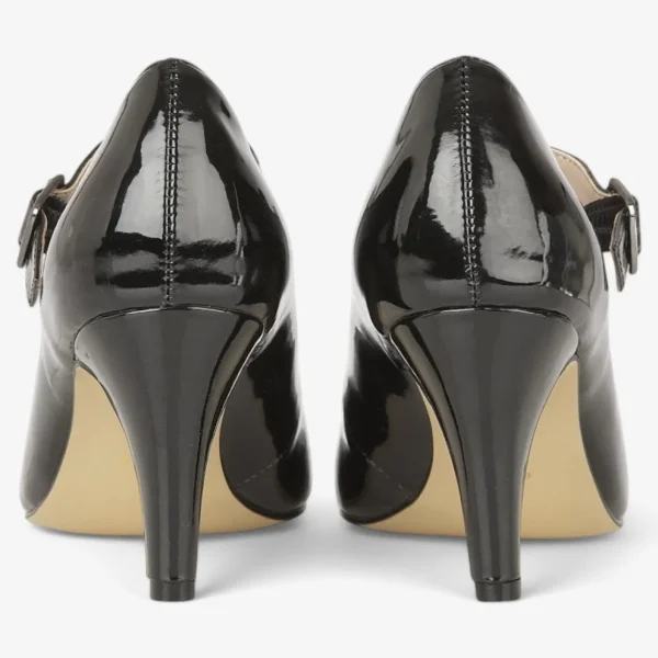 Lotus Laurana Black Patent Court Shoe – Chic & Secure