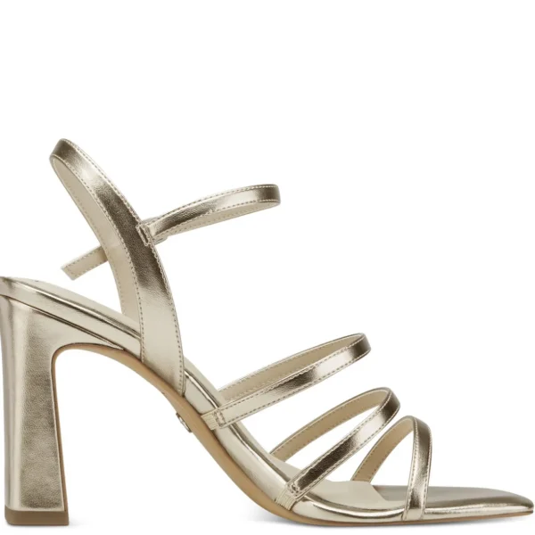 Luxe Look Gold Strappy Sandals – Elegant & Comfortable