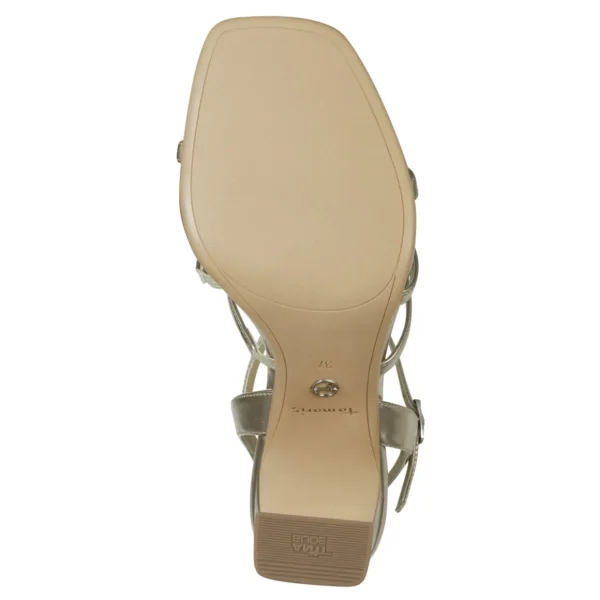 Luxe Look Gold Strappy Sandals – Elegant & Comfortable