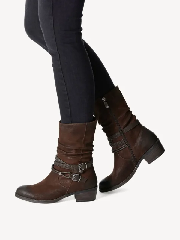 Marco Tozzi Ankle Boot: Deep Brown Appeal