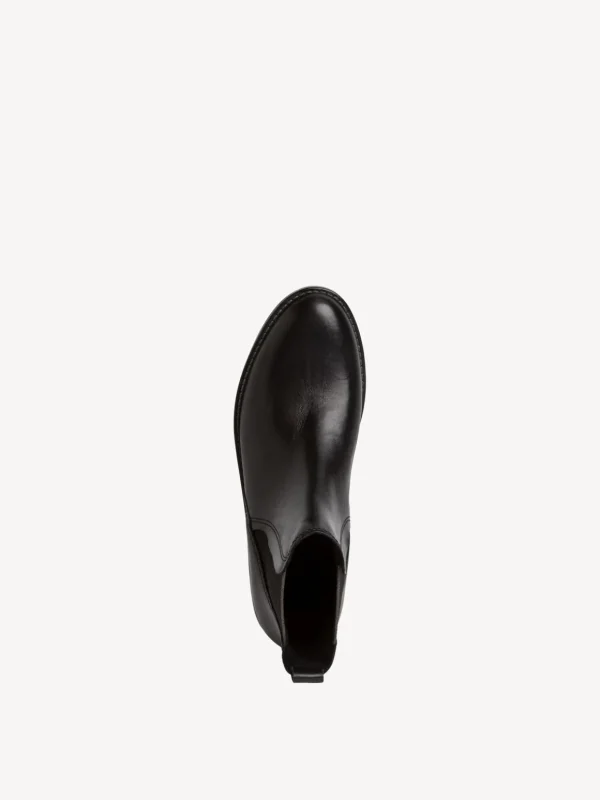 Marco Tozzi Black Leather Chelsea Boot – Classic & Comfortable